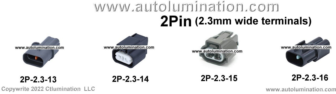 Automotive 2 Pin Position Cavity Wire Connector