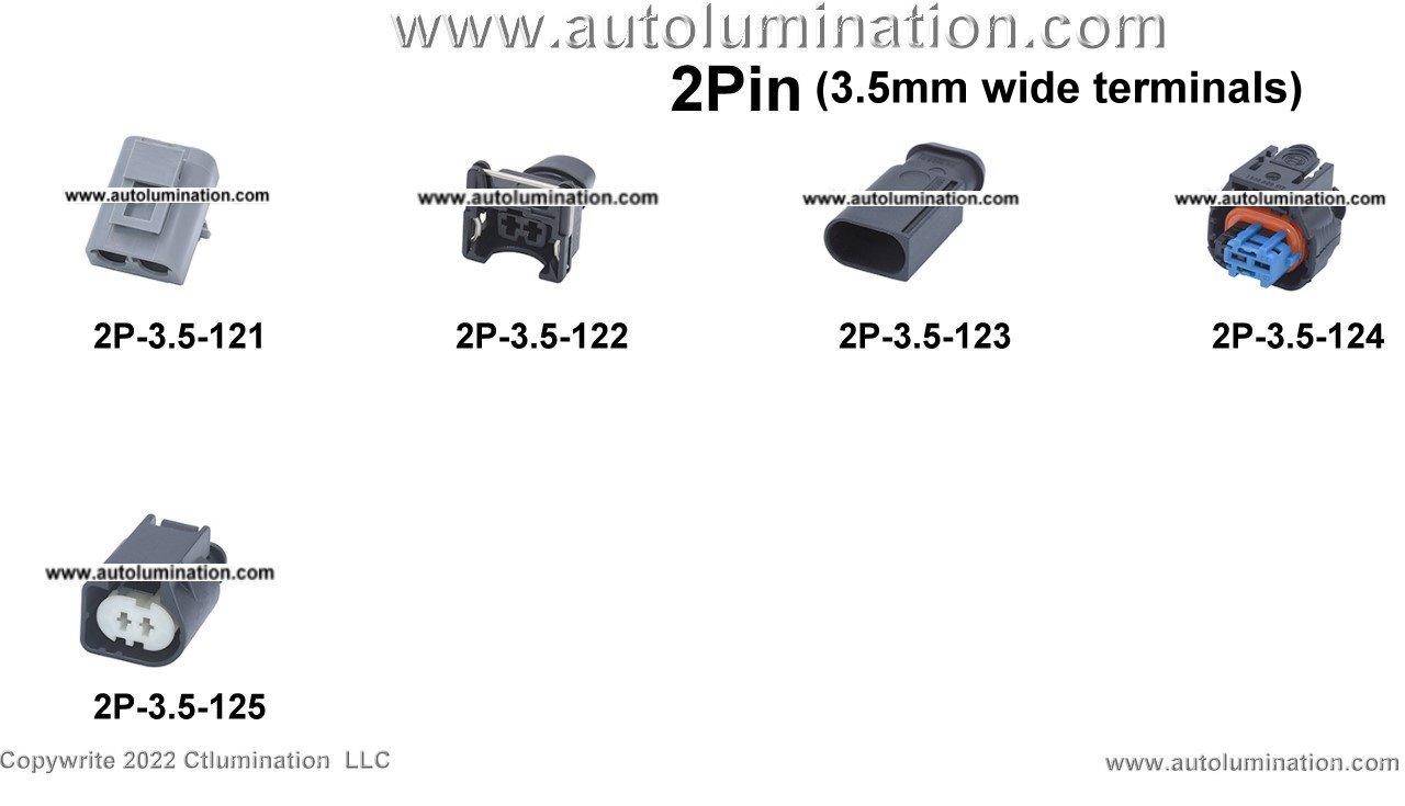 Automotive 2 Pin Position Cavity Wire Connector