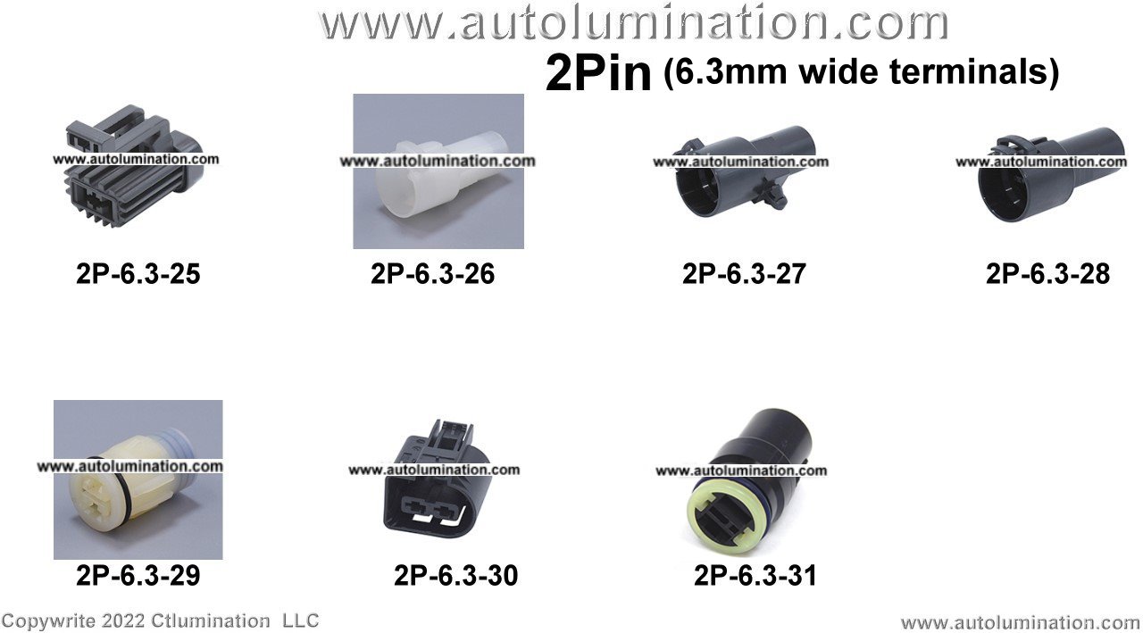 Automotive 2 Pin Position Cavity Wire Connector