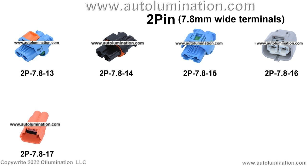 Automotive 2 Pin Position Cavity Wire Connector