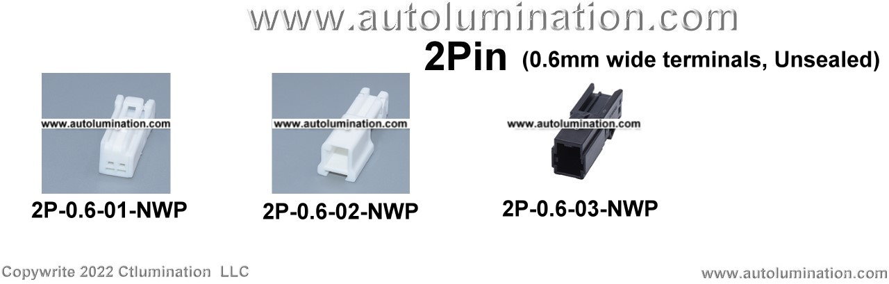 Automotive 2 Pin Position Cavity Wire Connector