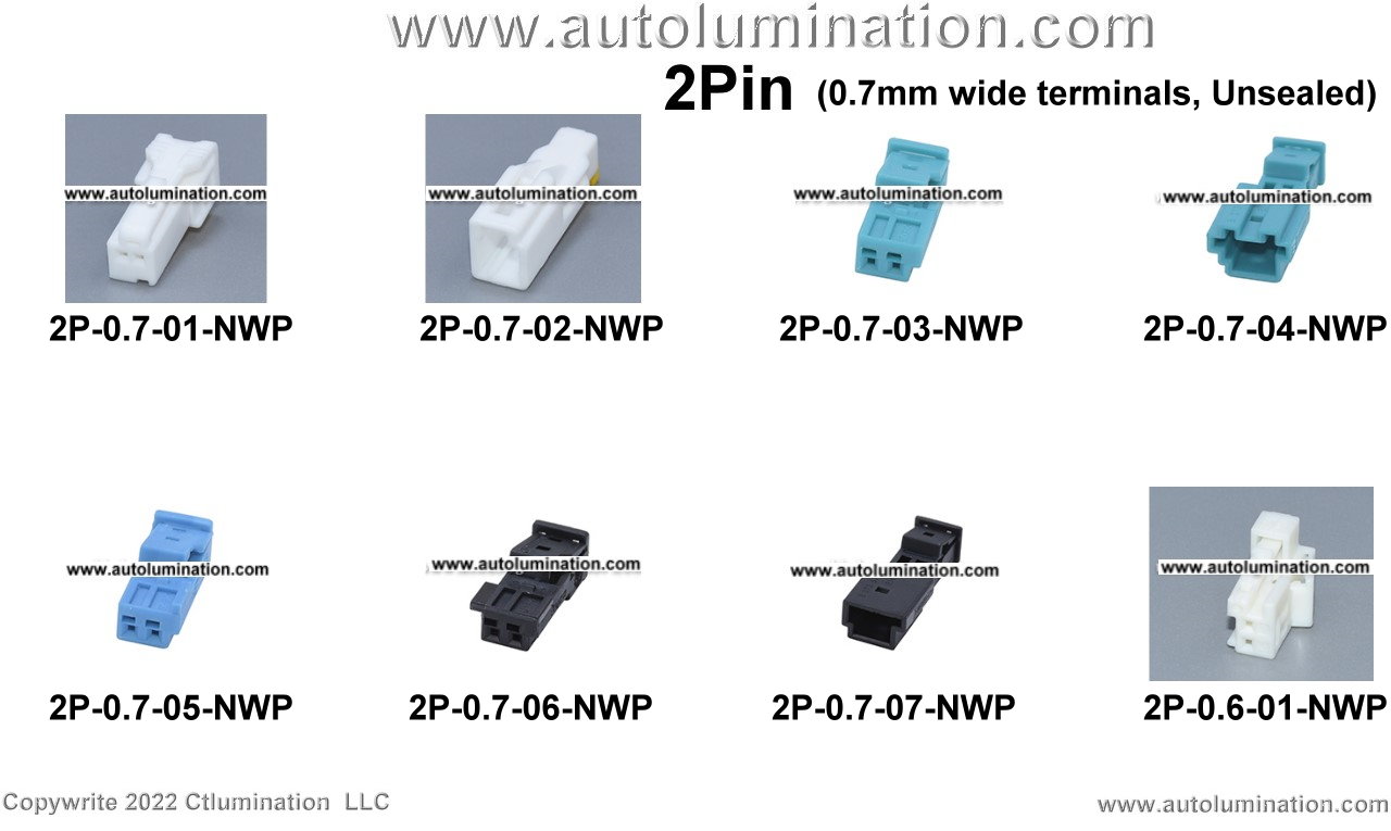 Automotive 2 Pin Position Cavity Wire Connector