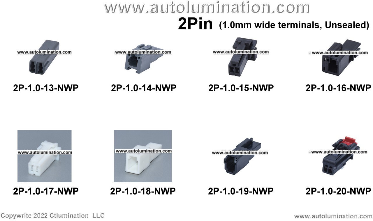 Automotive 2 Pin Position Cavity Wire Connector