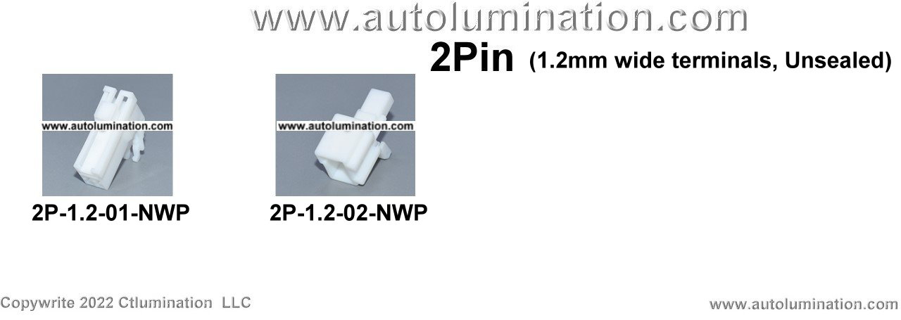 Automotive 2 Pin Position Cavity Wire Connector