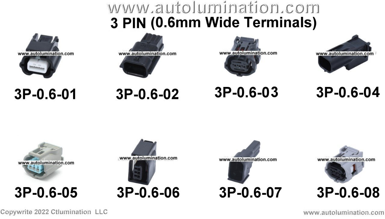 Automotive 3 Pin Position Cavity Wire Connector