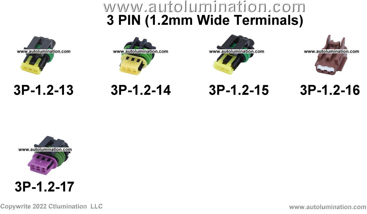 Automotive 3 Pin Position Cavity Wire Connector