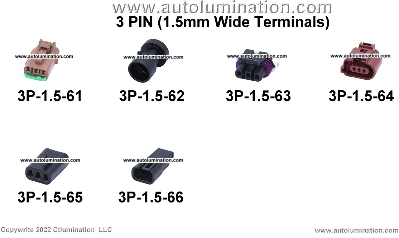 Automotive 3 Pin Position Cavity Wire Connector