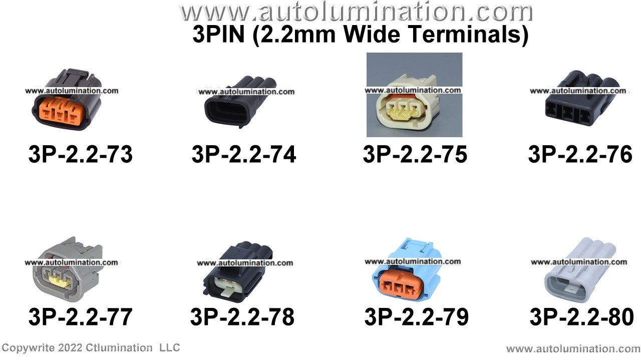 Automotive 3 Pin Position Cavity Wire Connector