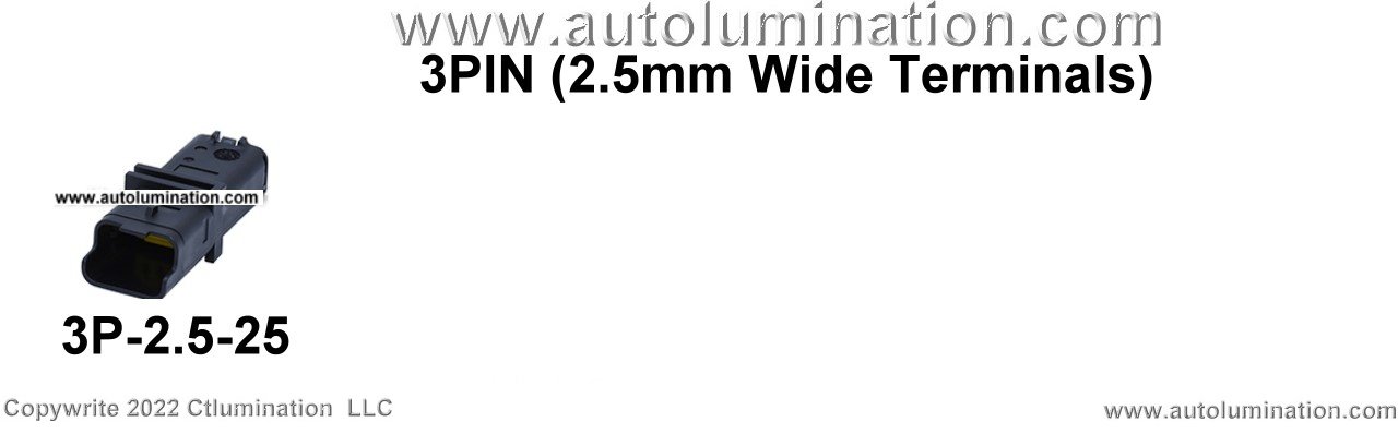 Automotive 3 Pin Position Cavity Wire Connector