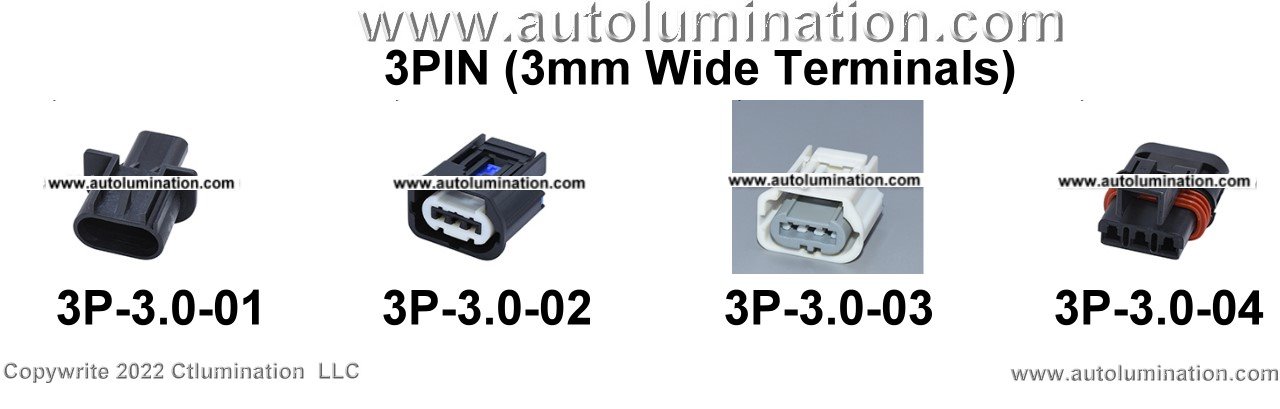 Automotive 3 Pin Position Cavity Wire Connector
