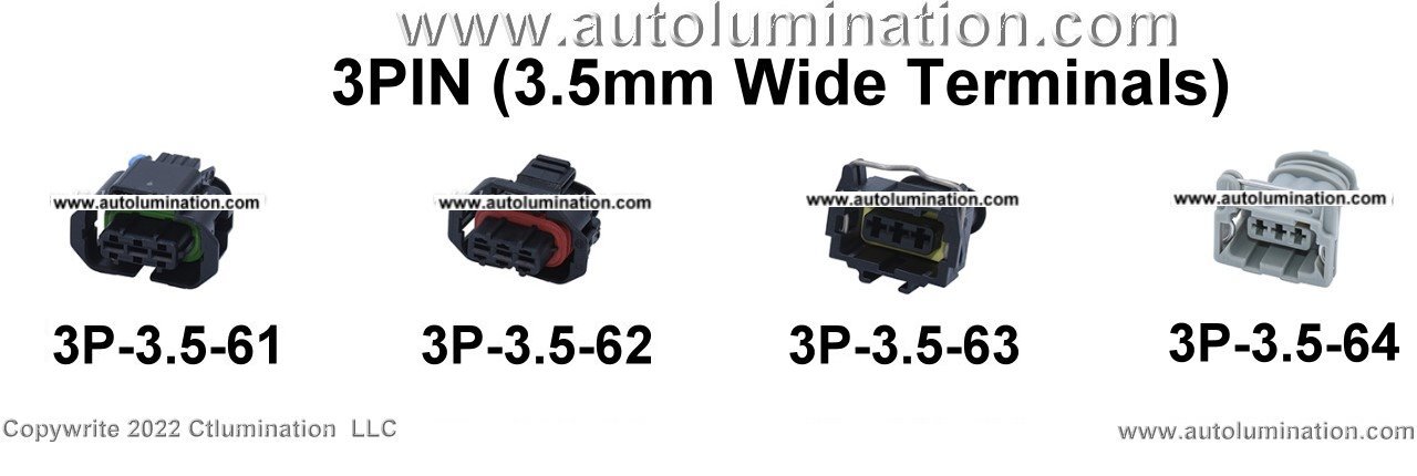 Automotive 3 Pin Position Cavity Wire Connector