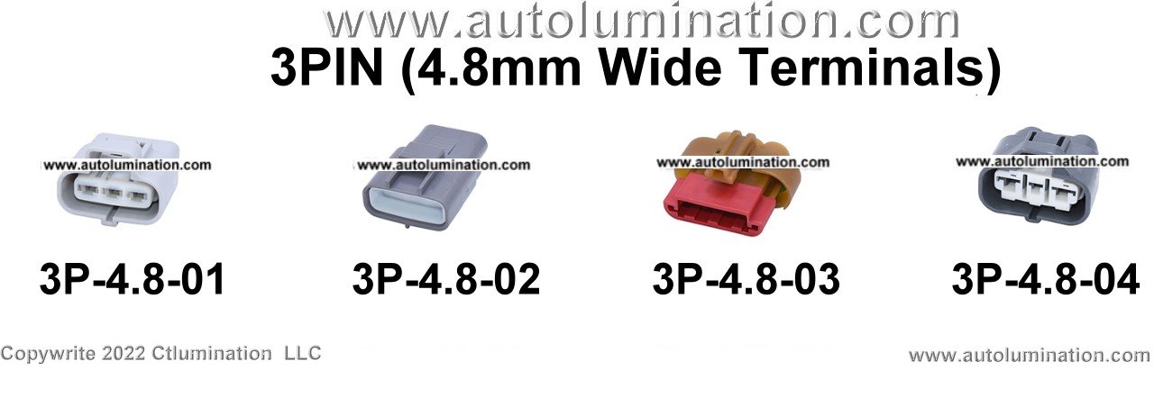 Automotive 3 Pin Position Cavity Wire Connector