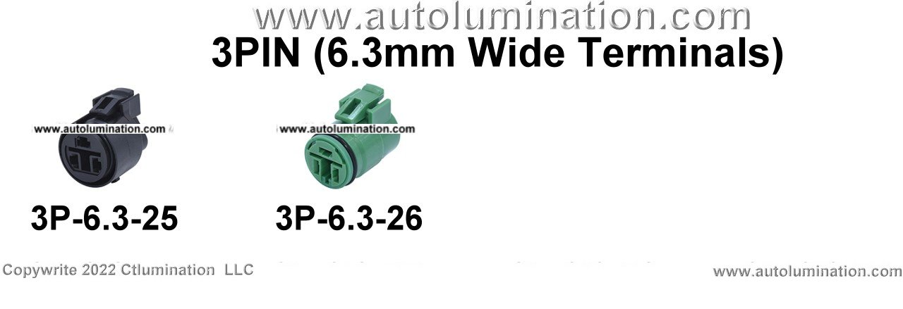 Automotive 3 Pin Position Cavity Wire Connector