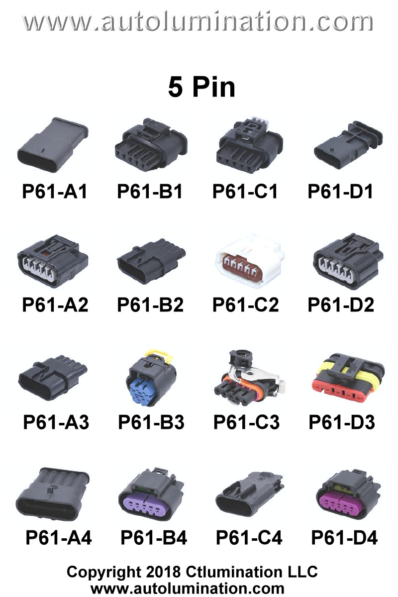 Automotive 5 Pin Position Cavity Wire Connector