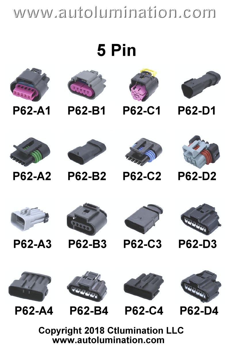 Automotive 5 Pin Position Cavity Wire Connector