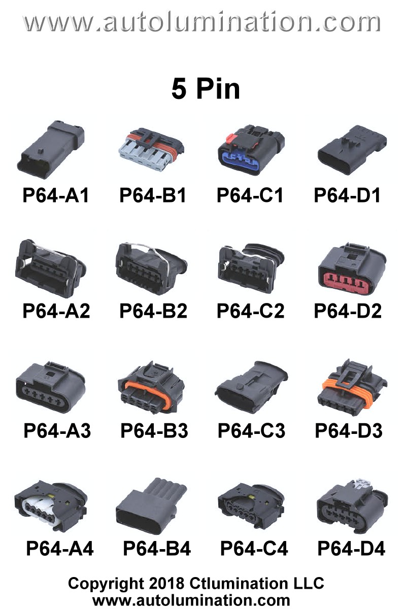 Automotive 5 Pin Position Cavity Wire Connector