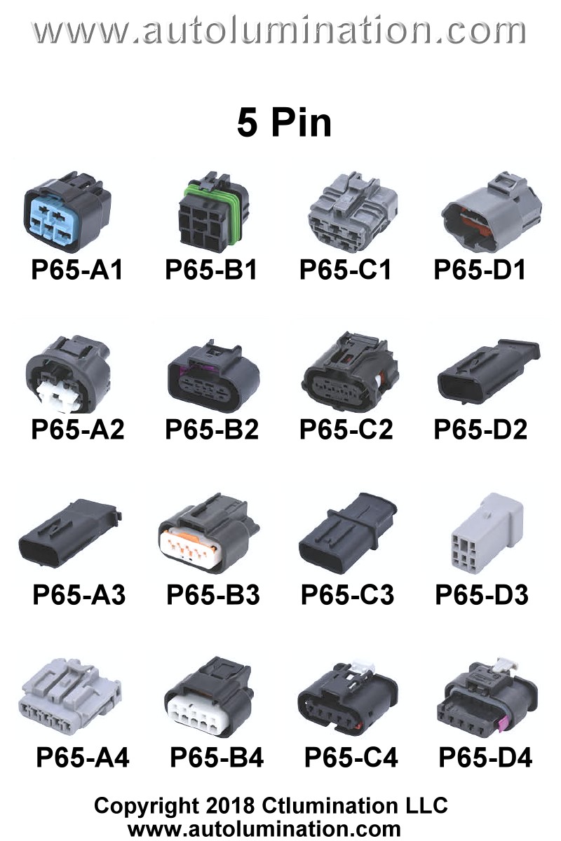 Automotive 5 Pin Position Cavity Wire Connector