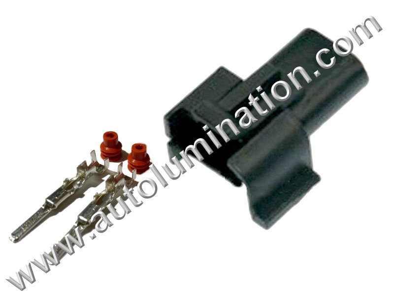 Aptiv Delphi Fan Female Connector – X2 Pack, Fits TBI TPI LT1 LS1 LS6 Camaro Firebird Corvette