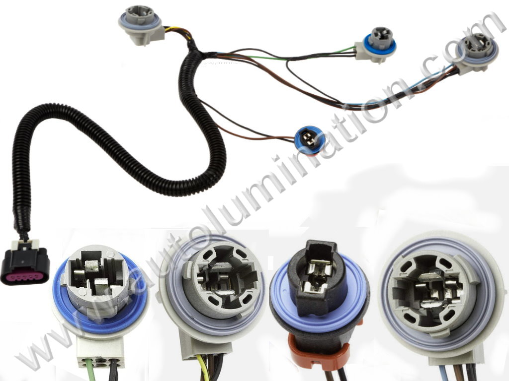 Pigtail Connector with Wires,lamp0132,,,GM,Rear Tail Light Wiring Harness,Autolumination-Lamp0132,,22787445,15803480, 25862711,,Tail Light, Brake Light,Turn Signal,Backup, Reverse Light,Side Marker, Running Light,2007-2014 Chevrolet Suburban 1500,
2007-2013 Chevrolet Suburban 2500,
2007-2014 Chevrolet Tahoe,
2007-2014 GMC Yukon,
2007-2014 Tahoe Suburban