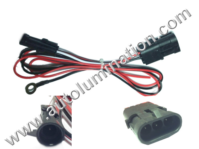 TPI TBI 3 Wire Heated Oxygen O2 Sensor Wiring Harness Adapter 20