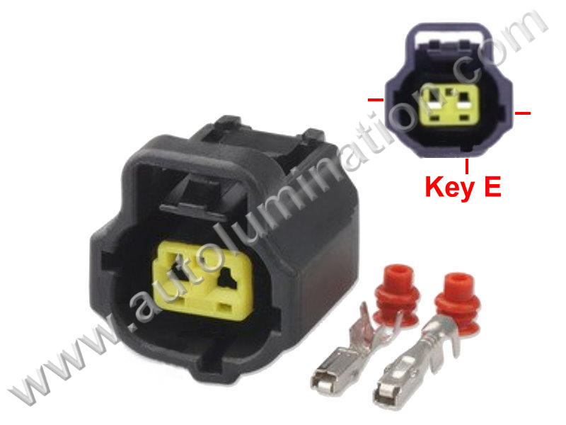 Connector Kit,,,3U2Z-14S411-JCA, WPT-359,Tyco Amp,SSC,B13C2,,184008-1, 2 hole receptacle cable connector, CKK7022J-1.8-21, B13C2,CKK7022J-1.8-21,IAC,Engine Coolant Temp Sensor,Windshield Washer,,Mazda, Ford, Toyota, Lexus