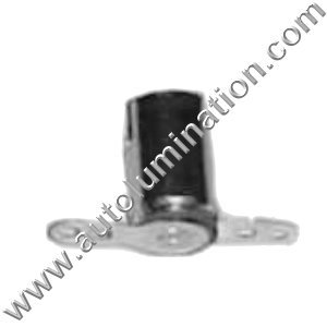 Ba9s Zinc Plated Steel  Ba9s Bayonet Single Circuit Steel Bulb Socket Receptacle