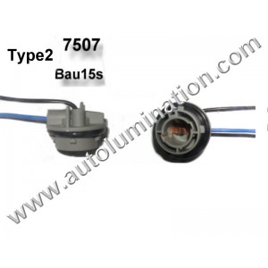 Bau15s Bayonet Single Circuit Zinc Plastic Plated Steel Twist Lock Pigtail Connector Socket Receptacle Type 2 16 Gauge