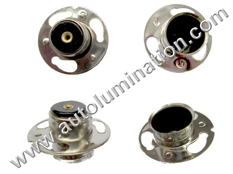 P15s-30 Steel Headlight Bulb Empty Socket Base