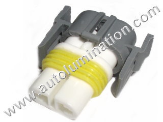 800 Series RT Angle Female Ceramic Headlight Connector Shell Only 16 Gauge