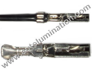 800 Series RT Angle Socket-No Wire Tin Headlight Contact Socket 16 Gauge