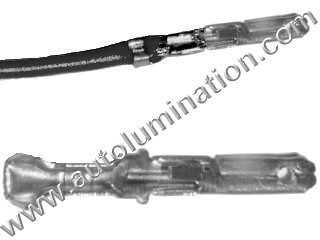 800 Series Straight Pin-With Wire Tin Headlight Wire With Pin Contact 16 Gauge