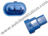 9005 Male Plastic Headlight Connector Shell Only 16 Gauge