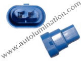 9006XS Male Plastic Headlight Connector Shell Only 16 Gauge
