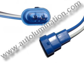 9006 Male Plastic Headlight Pigtail Connector 16 Gauge