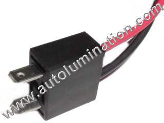 H7 Male Plastic Headlight Pigtail Connector 16 Gauge