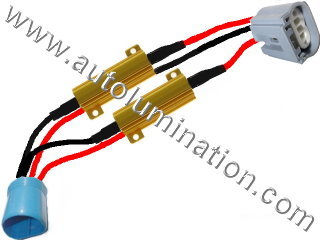 H13 Ceramic Canbus Resistor Harness 200 Watt Dual Circuit