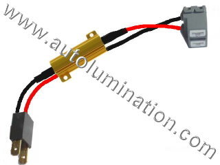 H7 Ceramic Canbus Resistor Harness 100 Watt Single Circuit