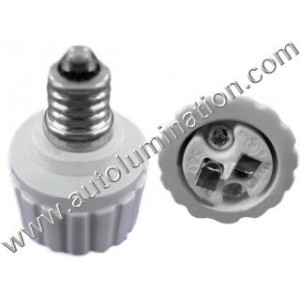 E14 Socket Base to E12 Light Bulb Conversion Adapter Receptacle