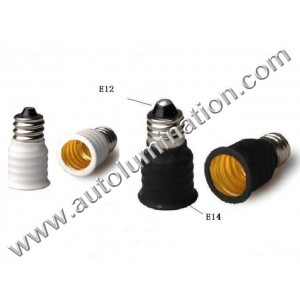 E12 Socket Base to E14 Light Bulb Conversion Adapter Receptacle