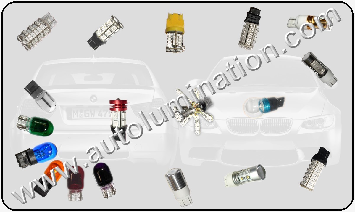 Tail, Brake, Turn Signal & Reverse (Back-up) Bulbs  Led Glass Filament 7443 (Dual Circuit) 7443 7444 W21 5W 7440 (Single Circuit) W21W WY21W 7441