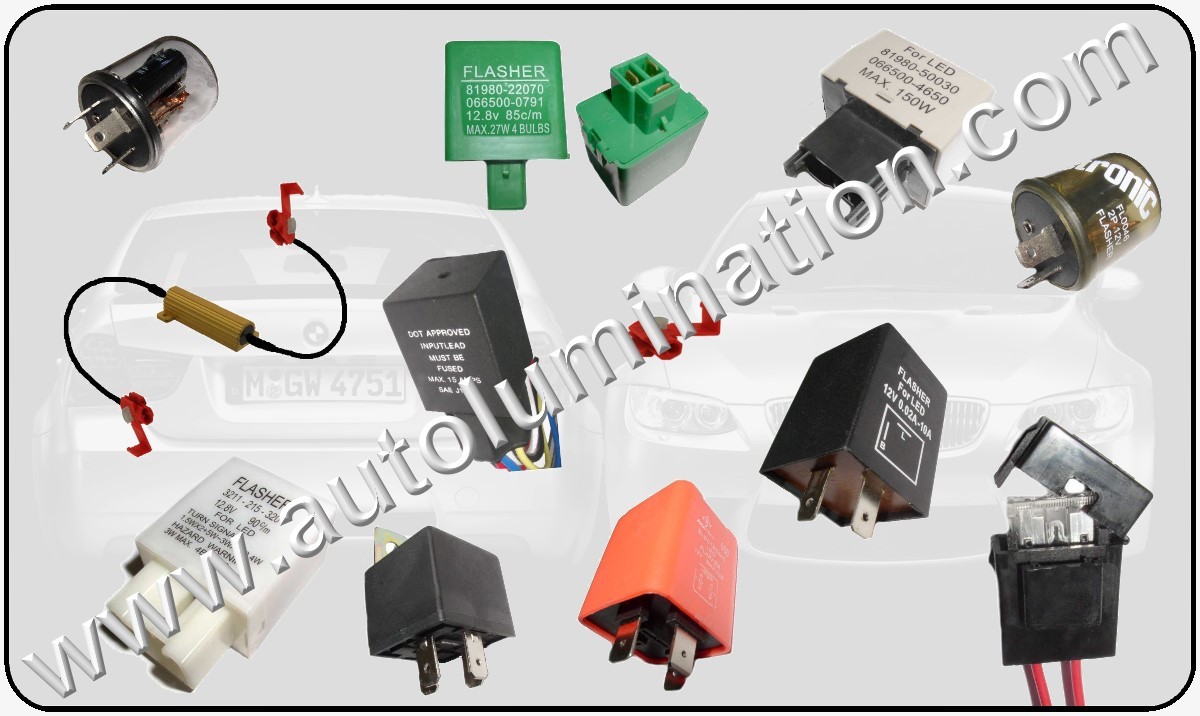 Led Flashers and Load Equalizer Turn Signal Fixes EP27 6 Ohm 3 Ohm EFL-3 EFL-2 EP34 EP35 EP 36 Relays 