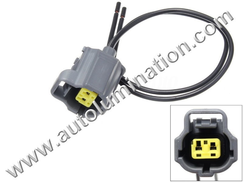 Lexus Radiator Connector Female Pigtail Connector Plug Socket 2Pin toyota_temp_sensor_coolant ...