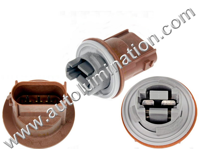 thumbnail image 2 of IJDMTOY 3157 Front Turn Signal/DRL Bulb Socket With 5" Adapter Wiring For Toyota (2-Piece Set) 2 of 4